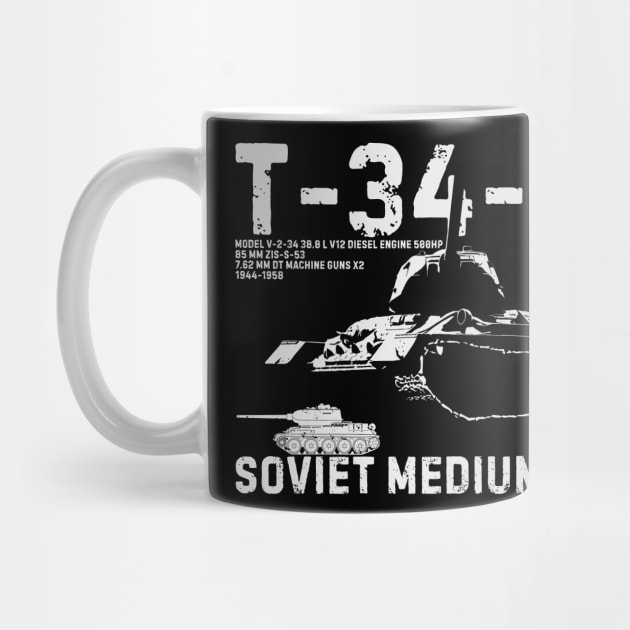 Soviet medium tank T-34-85 by FAawRay